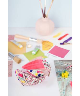 Joey & Pooh X Payal Singhal Feriah Pink Headband 1