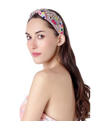 Joey & Pooh X Payal Singhal Feriah Pink Headband 4