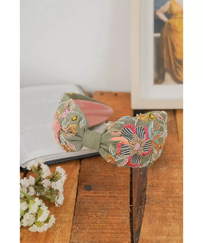 Joey & Pooh X Faye Olive Headband for Women