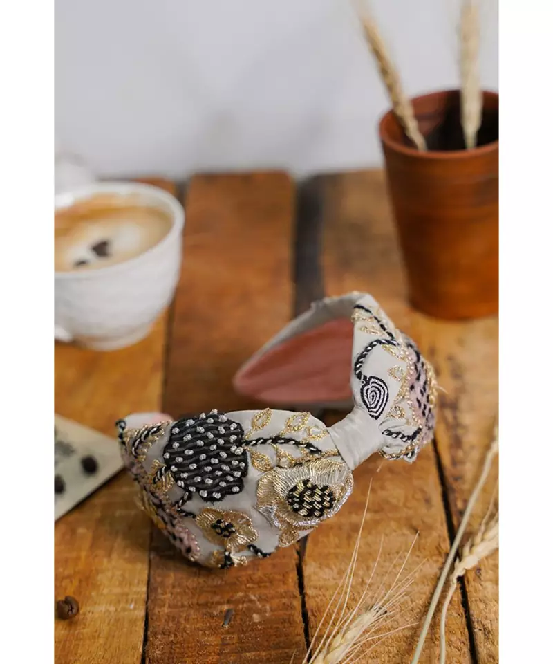 Joey & Pooh X Leah Grey Headband for Women