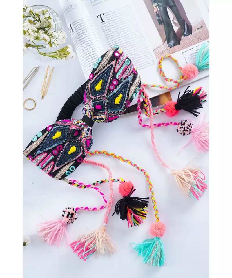 Joey & Pooh X Malia Black Headband for Women