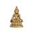 Lord Kuber Sitting Statue Decorative Showpiece - 8.9 cm  (Brass  Gold)