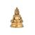 Lord Kuber Sitting Statue Decorative Showpiece - 8.9 cm  (Brass  Gold)