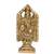 Lord Balaji Statue Decorative Showpiece - 10 cm  (Brass  Gold)