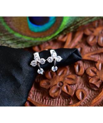 Silver silver plated Copper Alloy   pair of Earrings 1