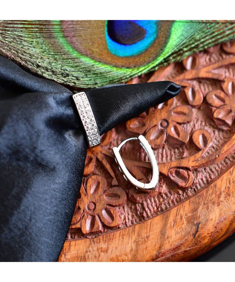 Silver silver plated Copper Alloy   pair of Earrings