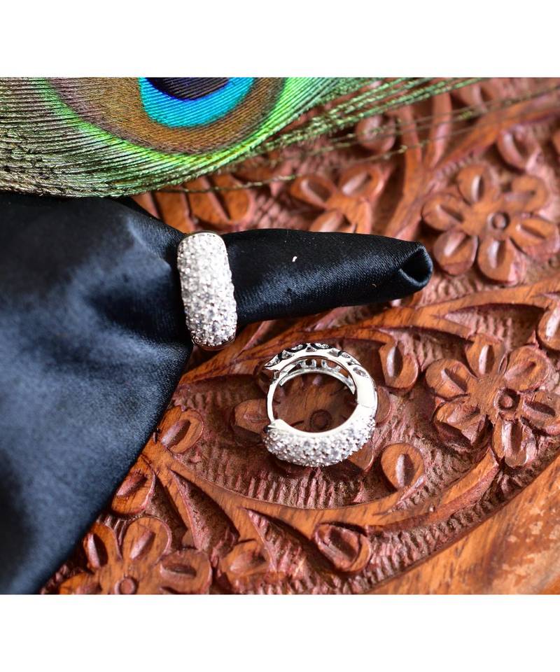 Silver silver plated Copper Alloy   pair of Earrings