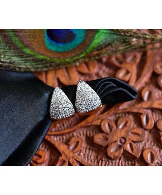Silver silver plated Copper Alloy   pair of Earrings 1