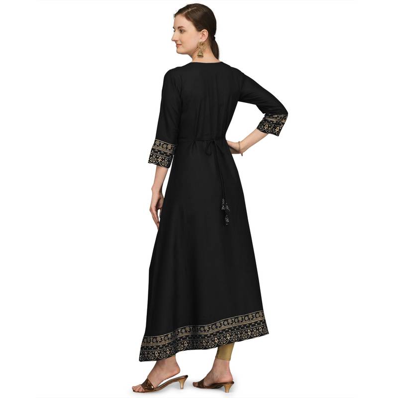 Women's Rayon Printed Readymade Kurti 