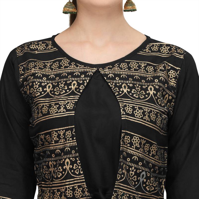 Women's Rayon Printed Readymade Kurti 