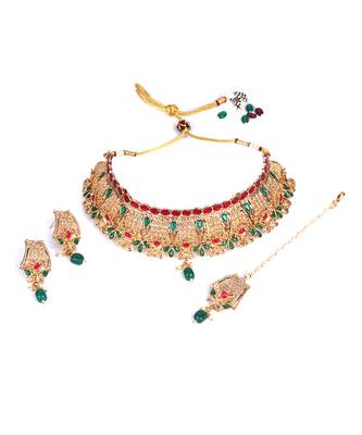 Gold plated Desginer necklace set 2