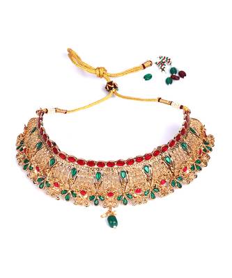 Gold plated Desginer necklace set 3