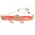 Orange Beaded Plated Pearl Choker Necklace Set for Women