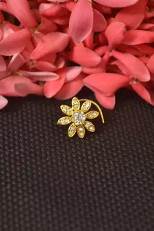 COMBO of Designer Twinkling Fancy cubic zirconia nose ring or Nose Pin