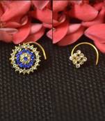 COMBO of Designer Twinkling Fancy cubic zirconia nose ring or Nose Pin