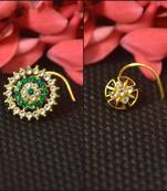 COMBO of Designer Twinkling Fancy cubic zirconia nose ring or Nose Pin