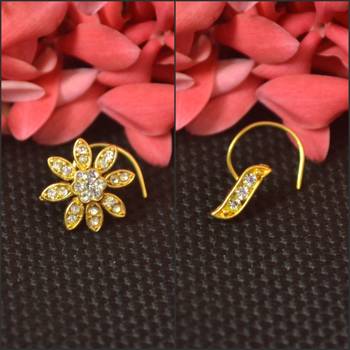 COMBO of Designer Twinkling Fancy cubic zirconia nose ring or Nose Pin 1