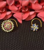 COMBO of Designer Twinkling Fancy cubic zirconia nose ring or Nose Pin