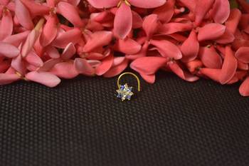 COMBO of Designer Twinkling Fancy cubic zirconia nose ring or Nose Pin 3