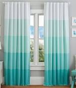 Blue Polyester Curtains