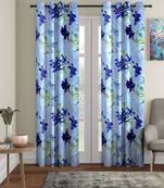 Blue Polyester Curtains