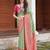 Light green woven banarasi silk saree with blouse