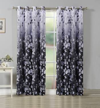Black Polyester Curtains 1