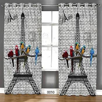 Black Polyester Curtains 1