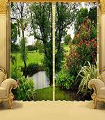 Green Polyester Curtains