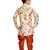 Multicolor printed cotton silk boys-kurta-pyjama