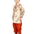 Multicolor printed cotton silk boys-kurta-pyjama