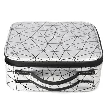NFI essentials PU Diamond Print Makeup Box Cosmetic Makeup Kit 4