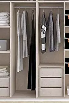 atorakushon   Fabric Black Garment Storage Bags Wardrobe Organizer for Clothes Storage Box Saree Cover Pack of 3