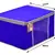 atorakushon® Fabric  Royal Blue Garment Storage Bags Wardrobe Organizer for Clothes Storage Box Saree Cover Pack of 6