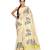 Light Beige Pure Cotton and Zari Woven Traditional Kerala Kasavu Tissue Saree With Blouse