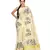 Light Beige Pure Cotton and Zari Woven Traditional Kerala Kasavu Tissue Saree With Blouse