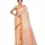 Orange Chettinad Handloom Pure Cotton Traditional Zari Border Saree With Blouse