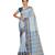 Blue Chettinad Handloom Pure Cotton Traditional Zari Border Saree With Blouse