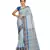 Blue Chettinad Handloom Pure Cotton Traditional Zari Border Saree With Blouse
