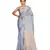 Indigo Blue Chettinad Handloom Pure Cotton Traditional Zari Border Saree With Blouse