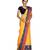 Gold Banarasi Woven Tanchoi Muslin Silk Saree With Blouse