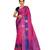 Fuchsia Banarasi Woven Tanchoi Muslin Silk Saree With Blouse