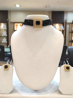 Black crystal chokers 1