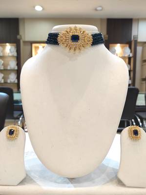 Blue crystal chokers 1