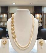 White pearl necklace-sets