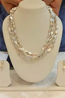 Multicolor pearl necklace-sets
