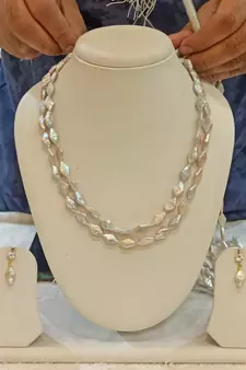 Multicolor pearl necklace-sets