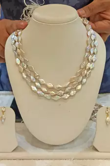 Multicolor pearl necklace-sets