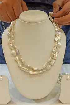 Multicolor pearl necklace-sets