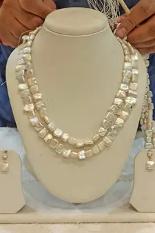 Multicolor pearl necklace-sets